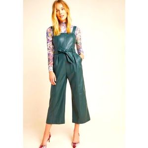 FAUX LEATHER JUMPSUIT ANTHROPOLOGIE